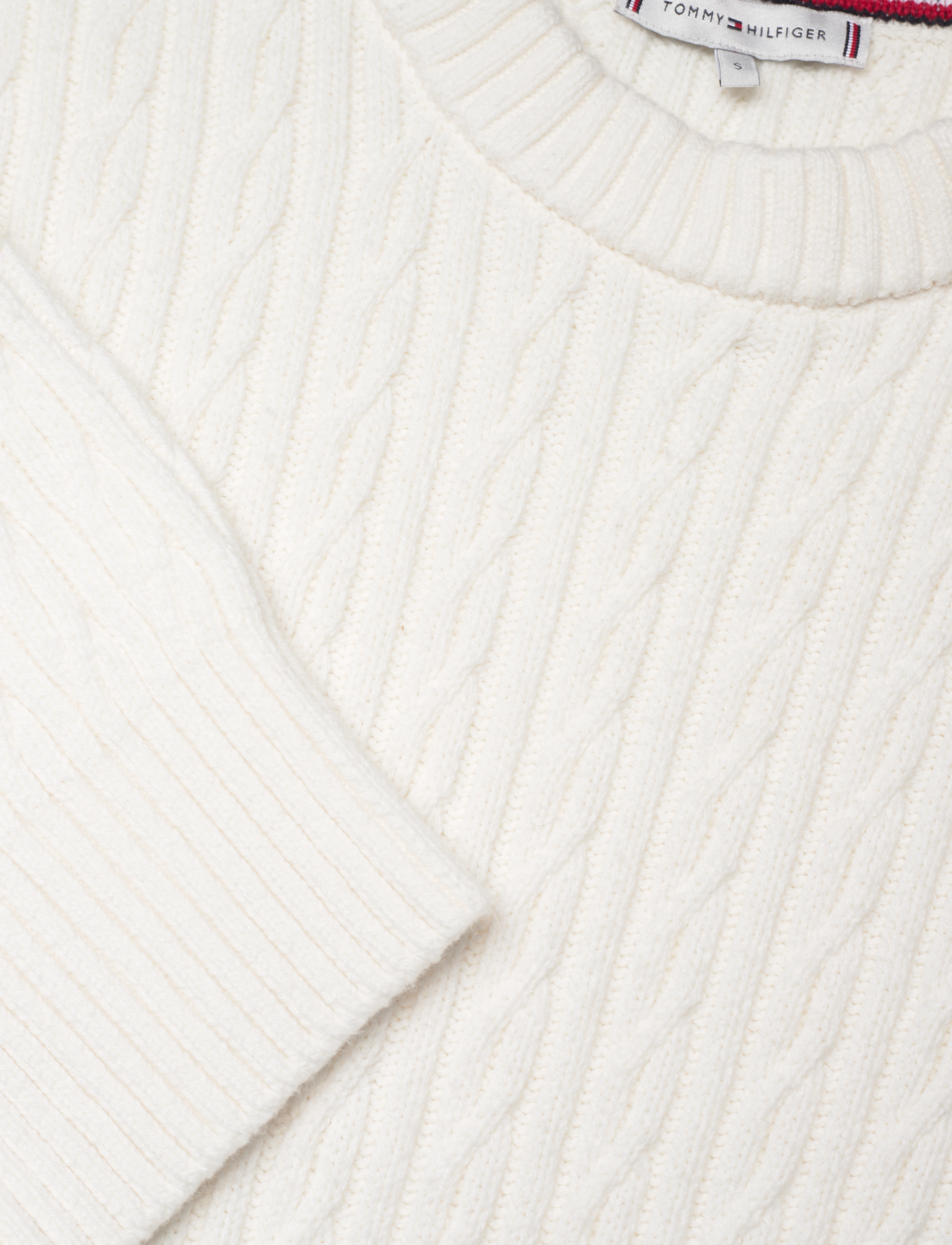 Tommy Hilfiger - CABLE ALL OVER C-NK SWEATER - ecru - 5