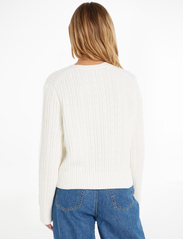 Tommy Hilfiger - CABLE ALL OVER V-NK SWEATER - pulls - ecru - 3