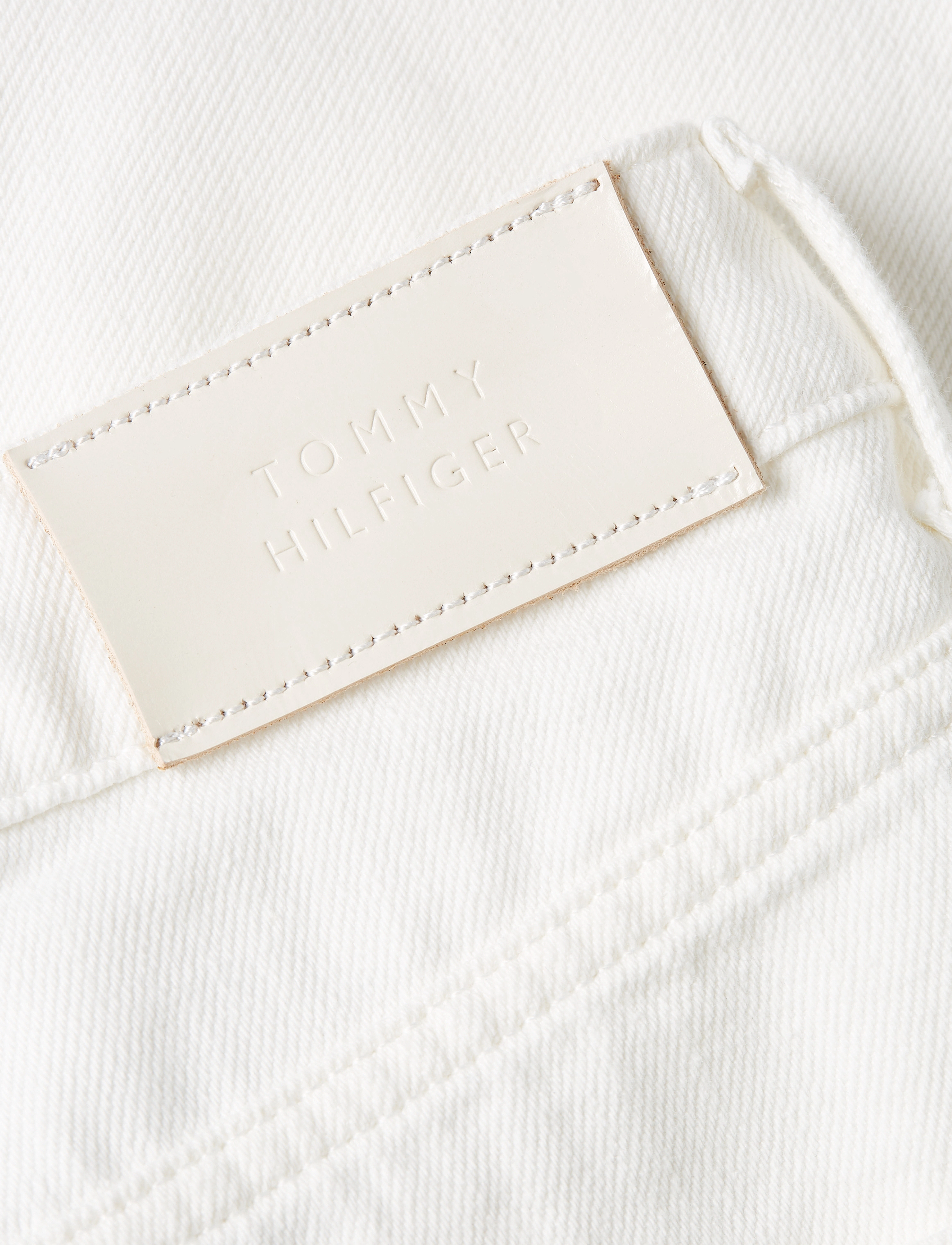 Tommy Hilfiger - DNM MINI SKIRT HW ECRU - ecru - 5