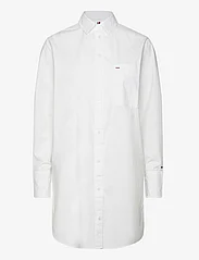 Tommy Hilfiger - ORG CO HERO SHORT SHIRT DRESS LS - langærmede skjorter - th optic white - 0