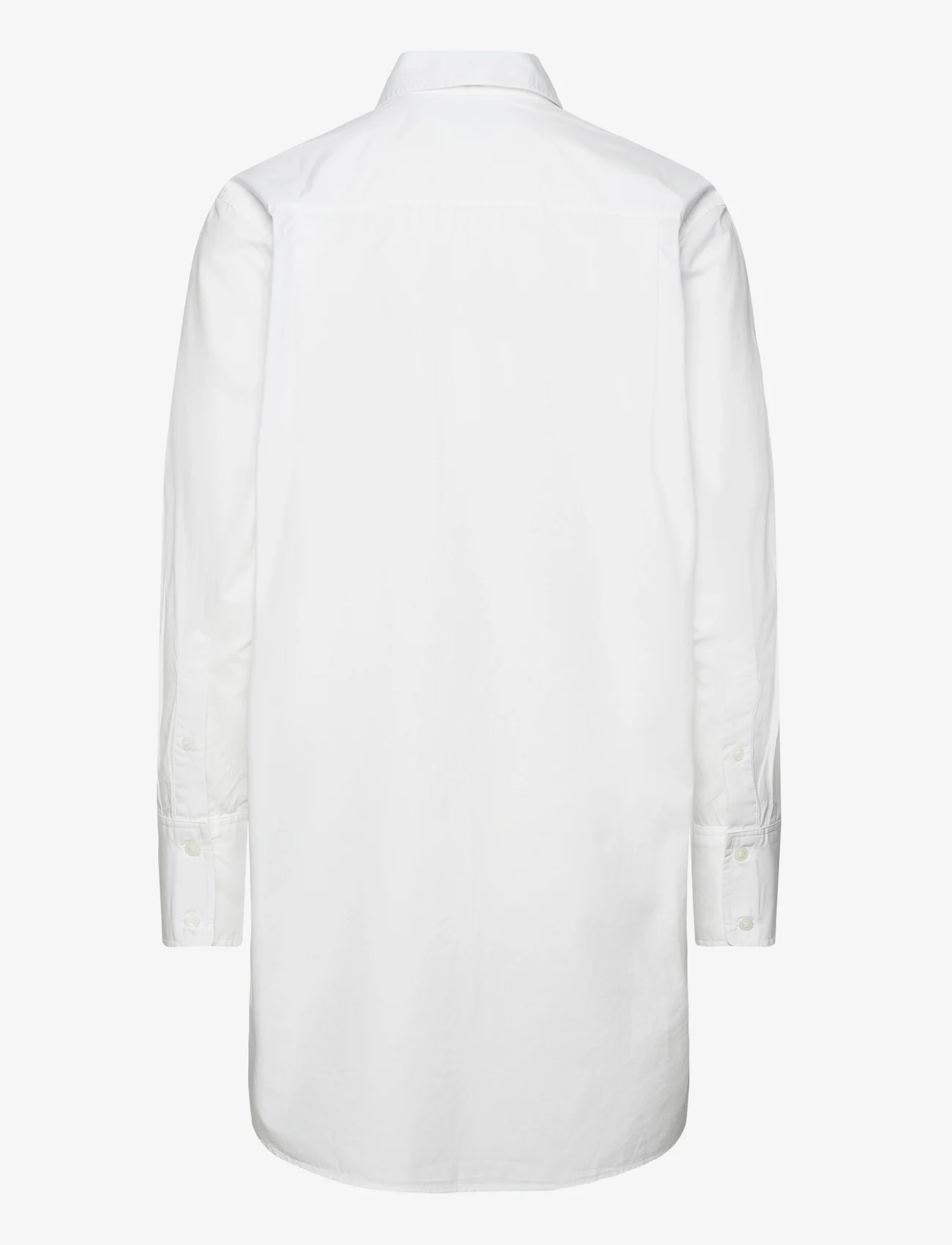 Tommy Hilfiger - ORG CO HERO SHORT SHIRT DRESS LS - long-sleeved shirts - th optic white - 1