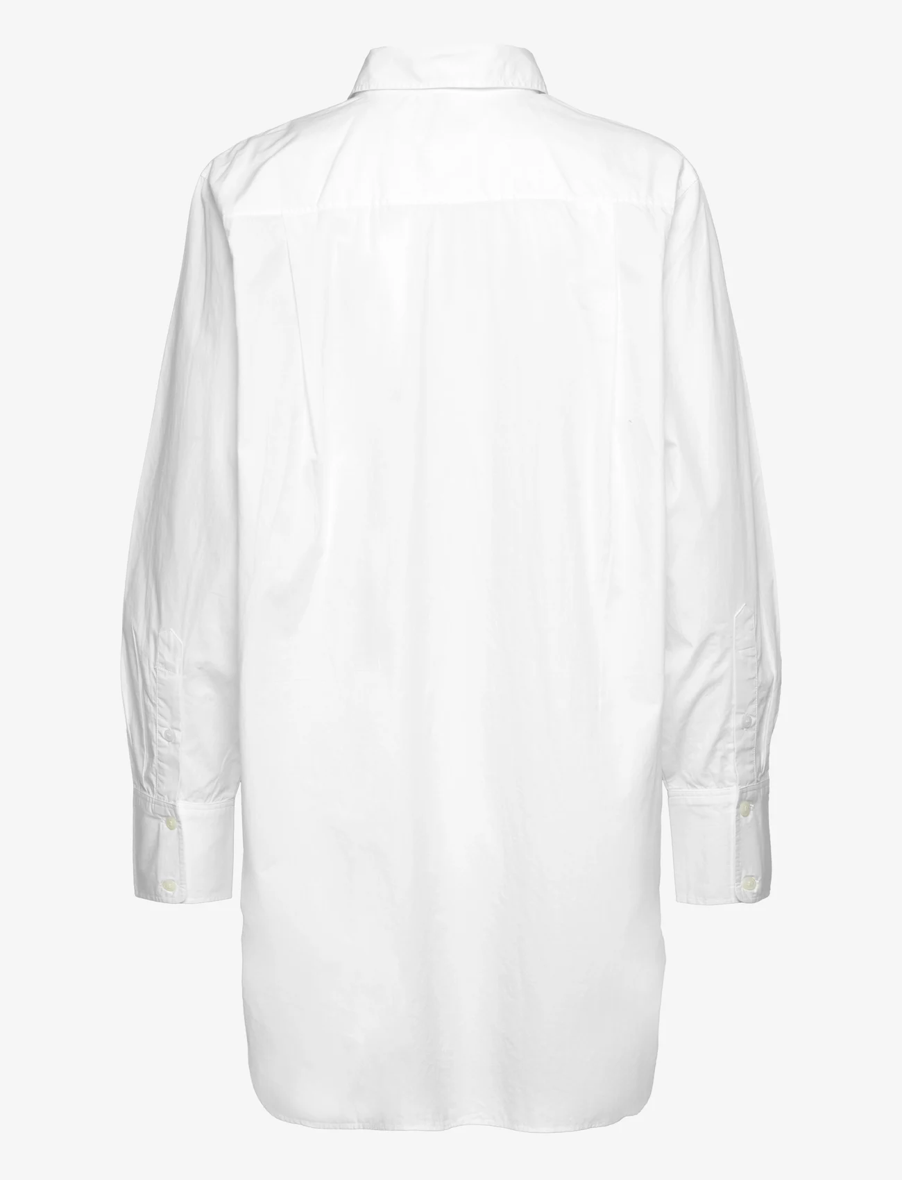 Tommy Hilfiger - ORG CO HERO SHORT SHIRT DRESS LS - long-sleeved shirts - th optic white - 1