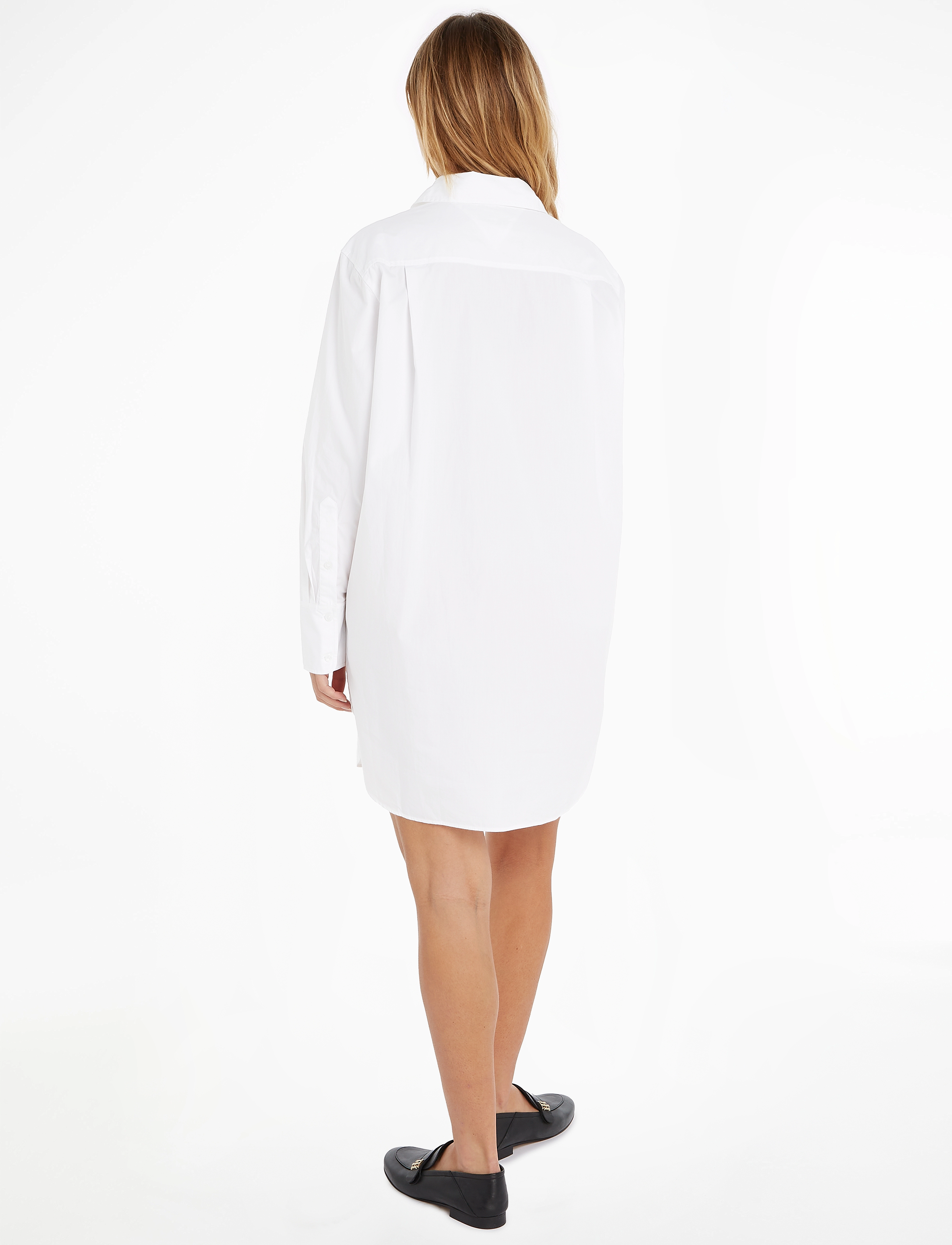 Tommy Hilfiger - ORG CO HERO SHORT SHIRT DRESS LS - th optic white - 5