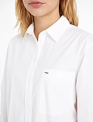 Tommy Hilfiger - ORG CO HERO SHORT SHIRT DRESS LS - långärmade skjortor - th optic white - 7