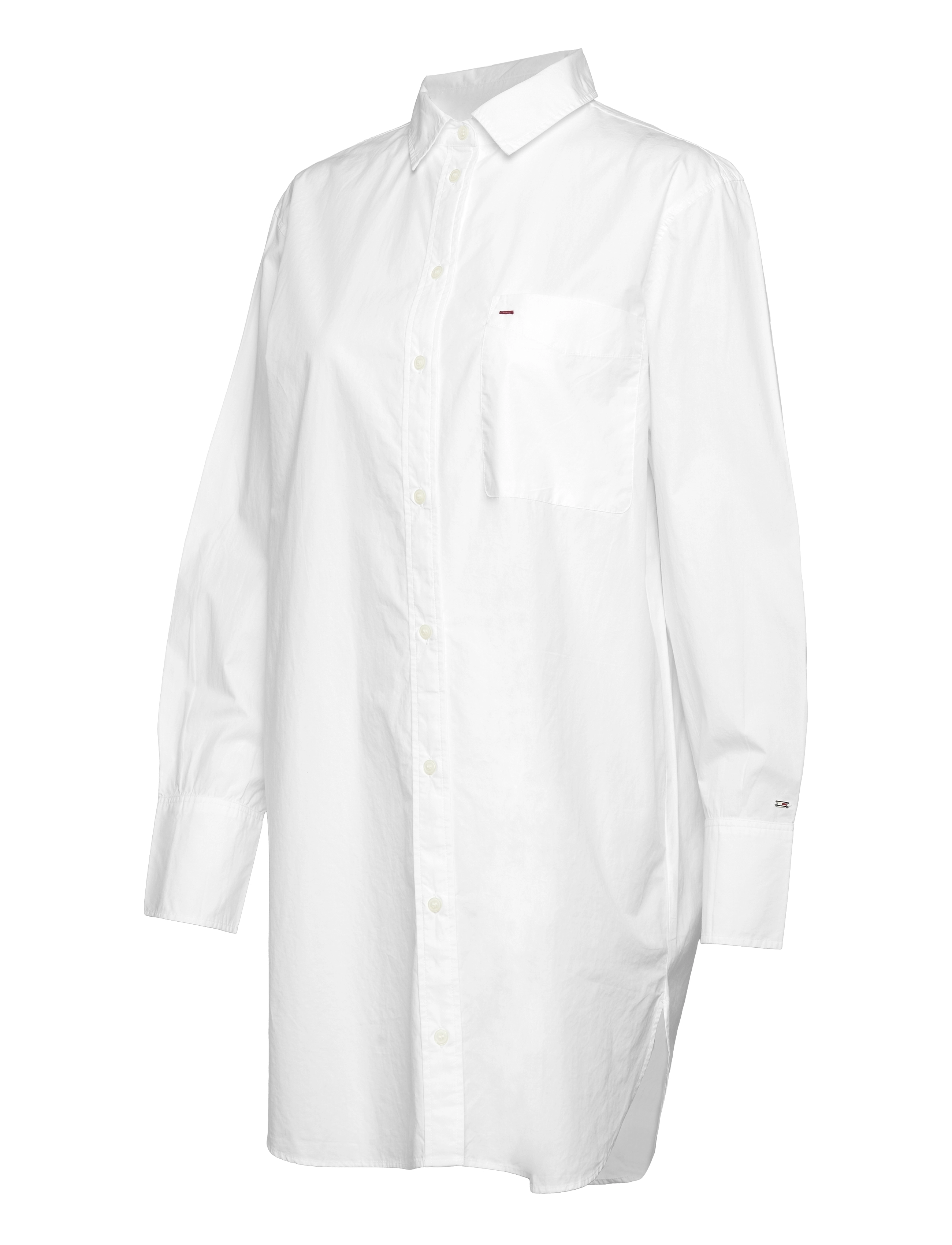 Tommy Hilfiger - ORG CO HERO SHORT SHIRT DRESS LS - th optic white - 3