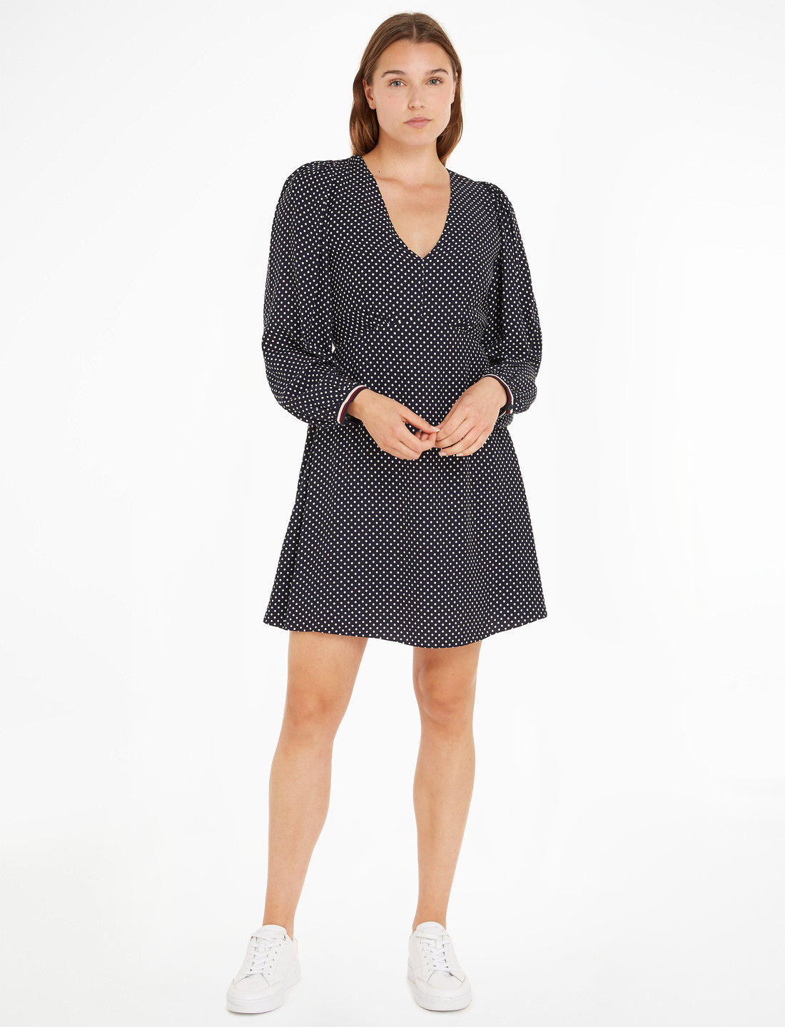 Tommy hilfiger black and white polka dot top dress