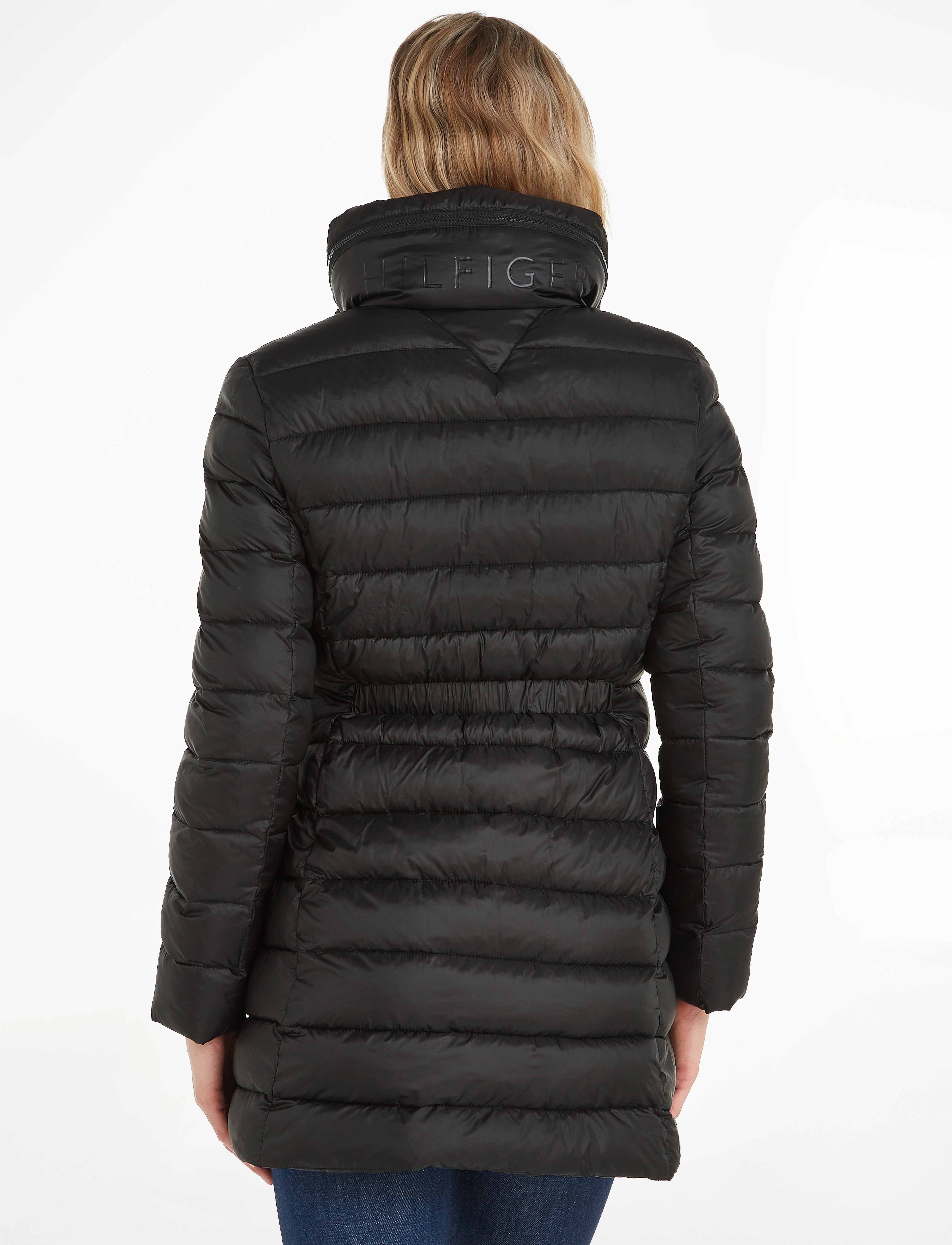 Tommy Hilfiger - MW PADDED GLOBAL STRIPE COAT - black - 4
