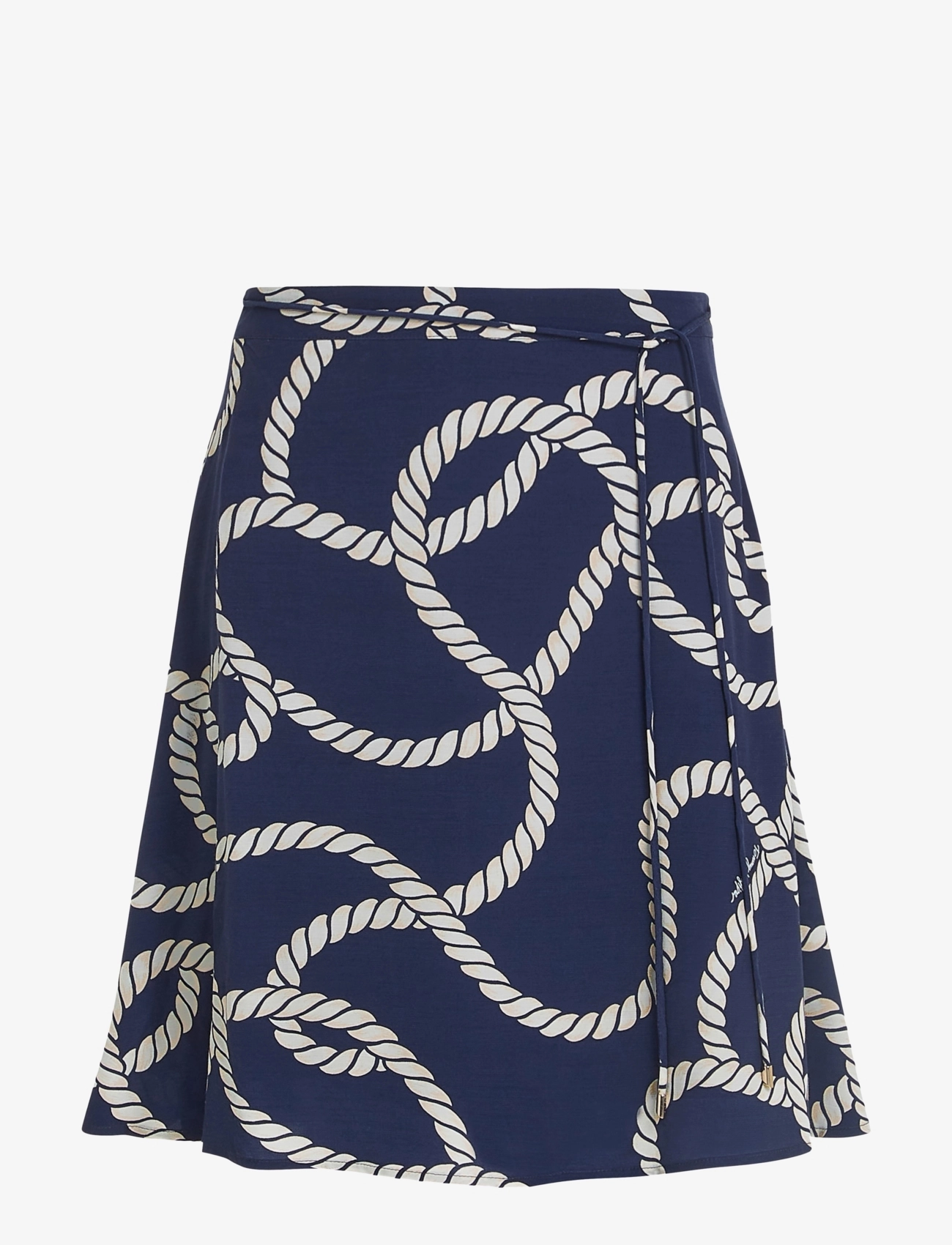 VIS ROPE PRINT SHORT SKIRT - COASTAL ROPE CARBON NAVY