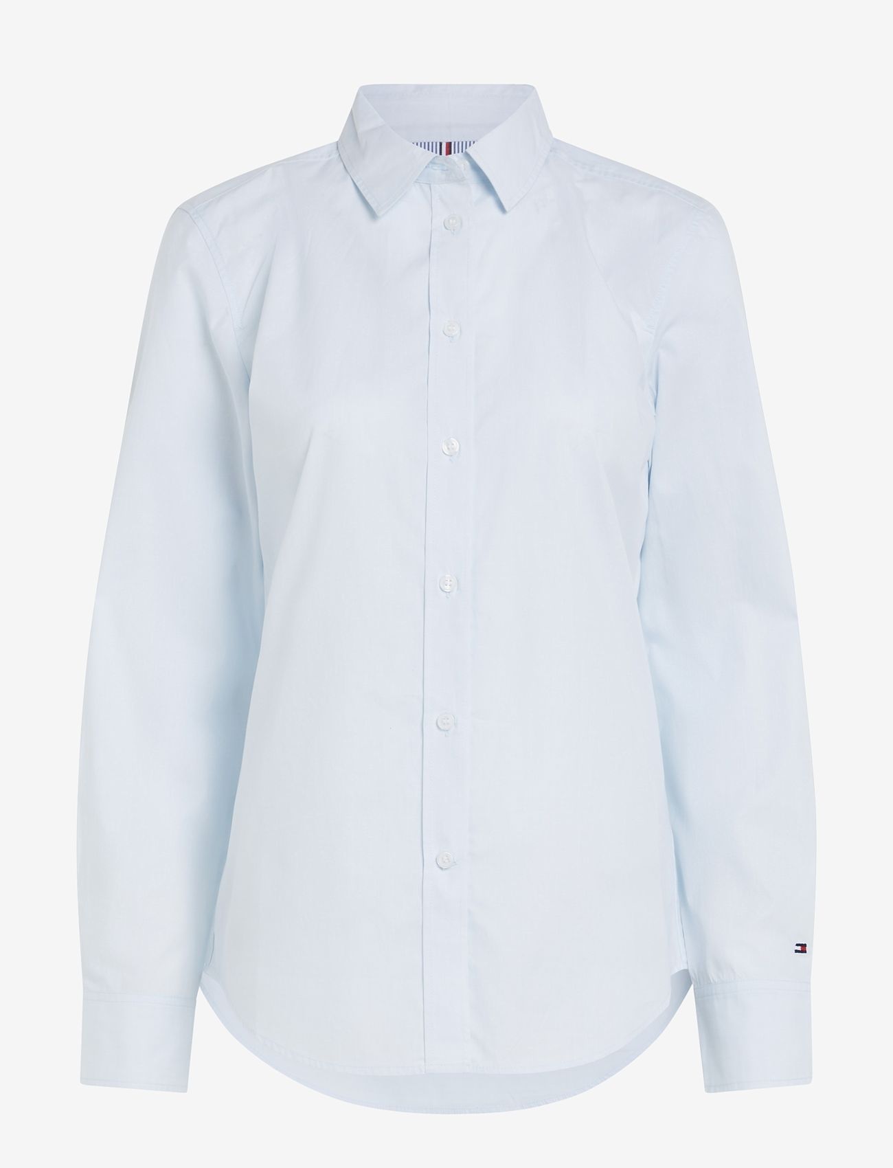 Tommy Hilfiger - ORG CO POPLIN REGULAR SHIRT LS - long-sleeved shirts - breezy blue - 0