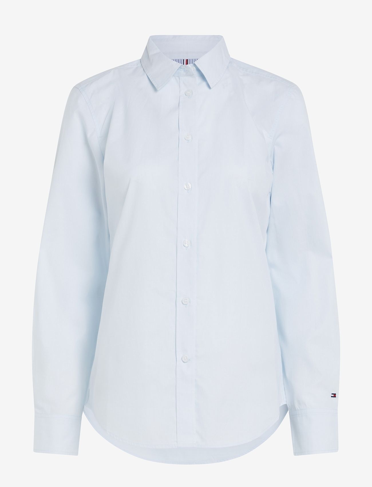 Tommy Hilfiger - ORG CO POPLIN REGULAR SHIRT LS - langärmlige hemden - breezy blue - 0