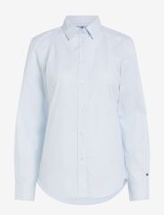 Tommy Hilfiger - ORG CO POPLIN REGULAR SHIRT LS - långärmade skjortor - breezy blue - 0