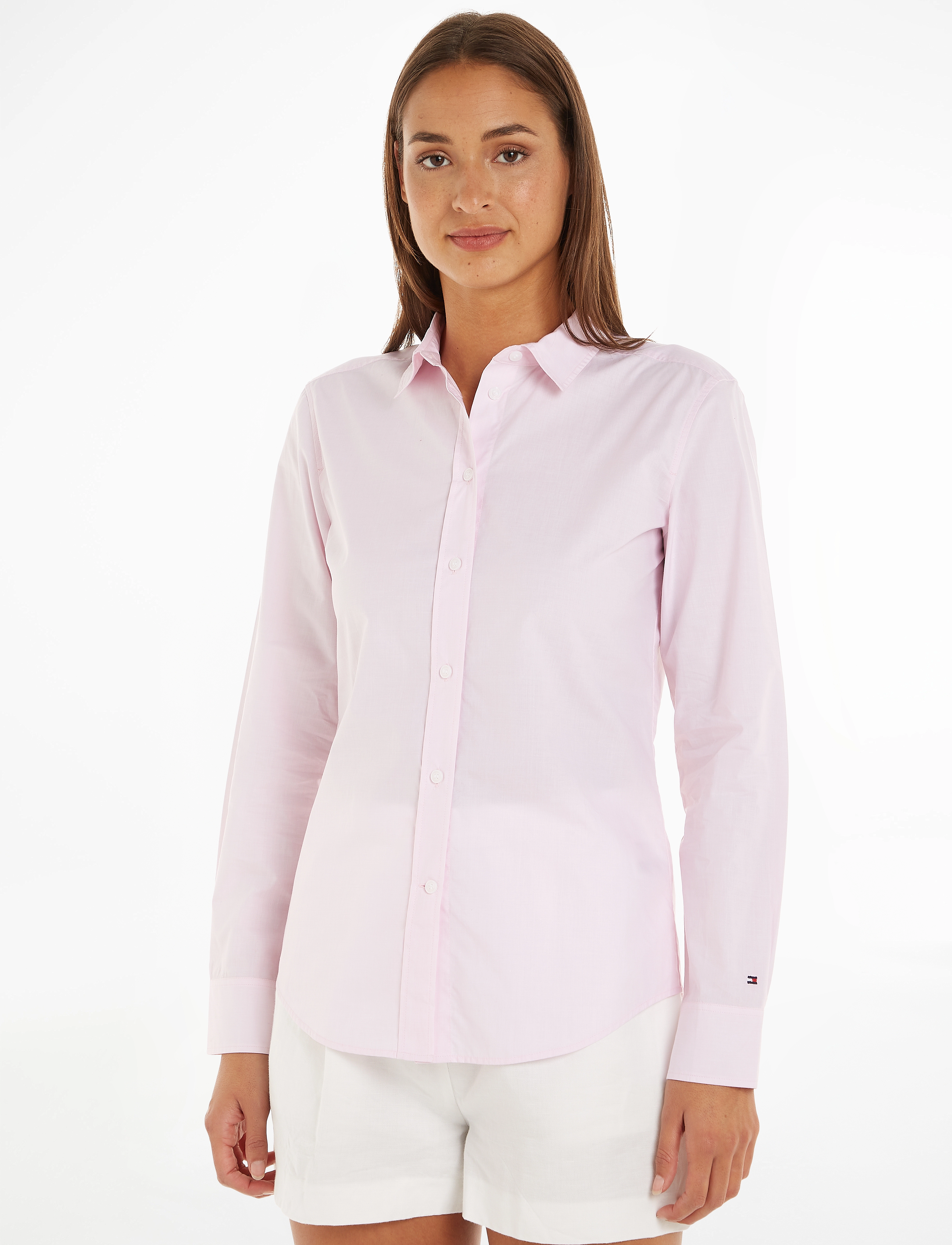 Tommy Hilfiger - ORG CO POPLIN REGULAR SHIRT LS - iconic pink - 1