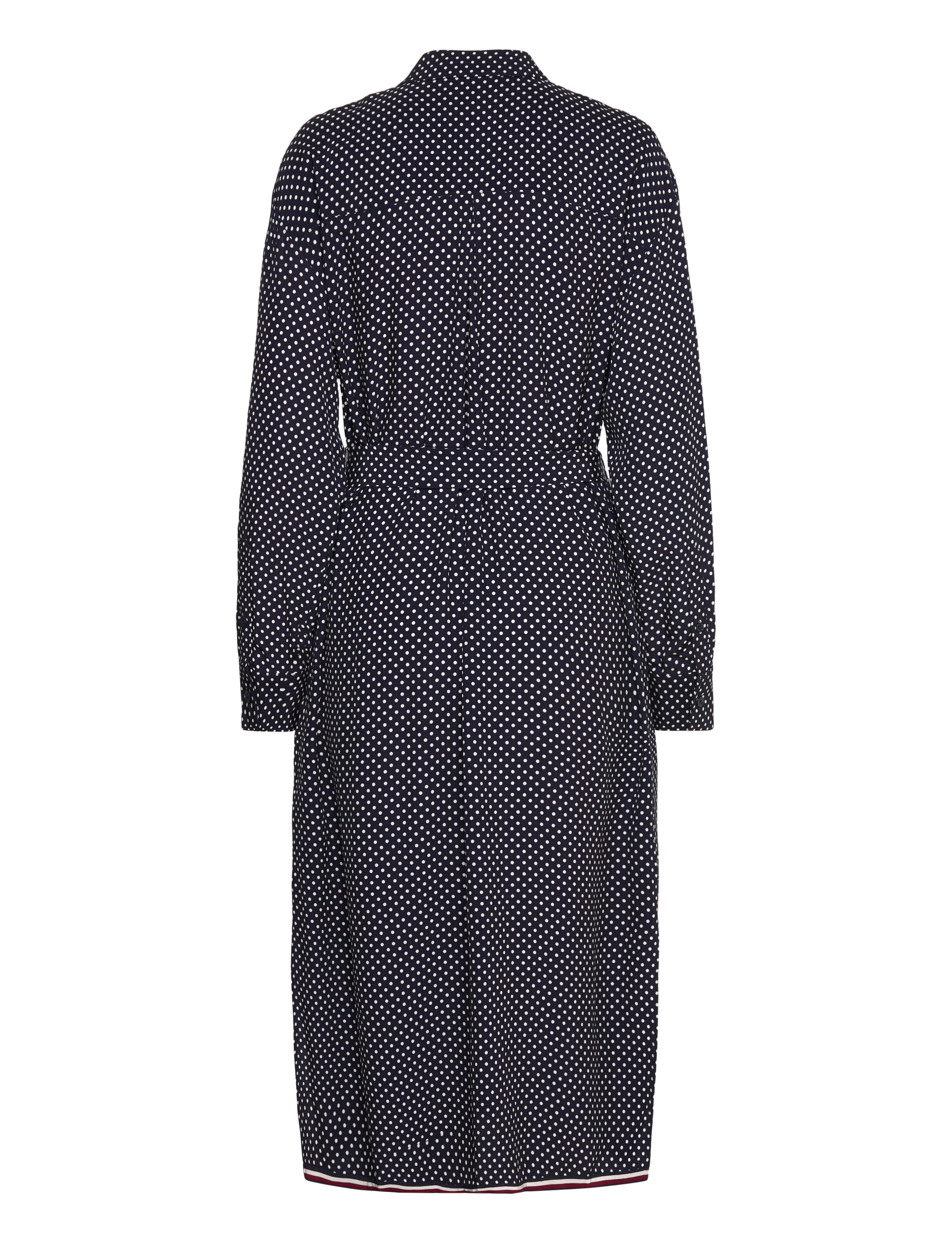 Tommy Hilfiger - POLKADOT MIDI SHIRT DRESS LS - skjortekjoler - desert sky polka dot - 1