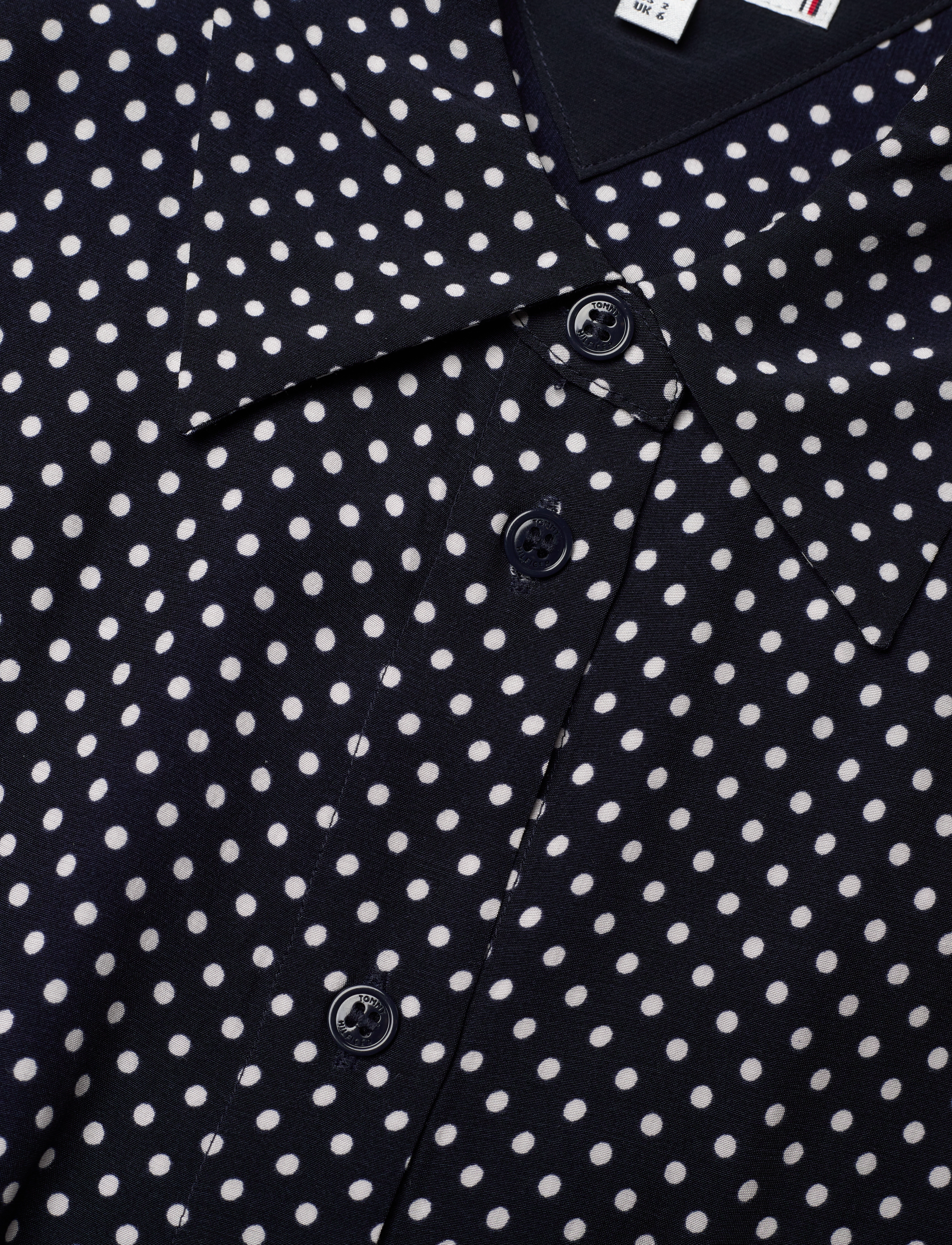 Tommy Hilfiger - POLKADOT MIDI SHIRT DRESS LS - skjortekjoler - desert sky polka dot - 2
