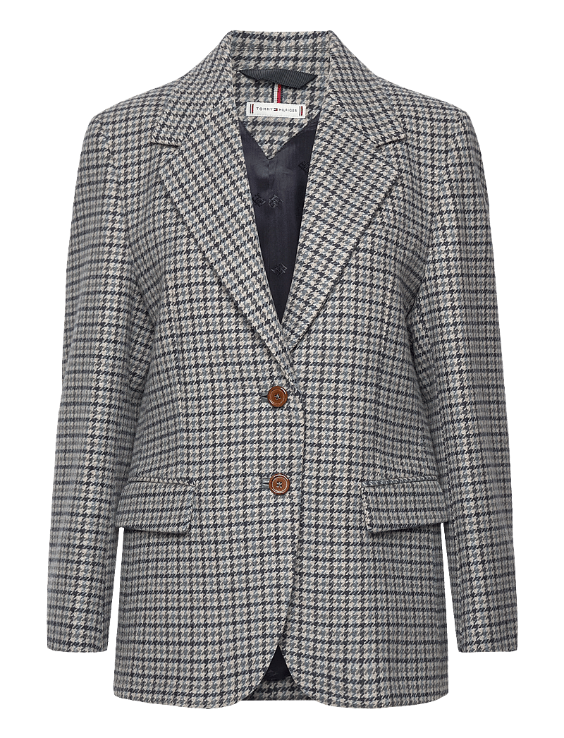 Tommy Hilfiger Oversized Wool Check Sb Blazer (TOHWW0WW39735) Single breasted blazers