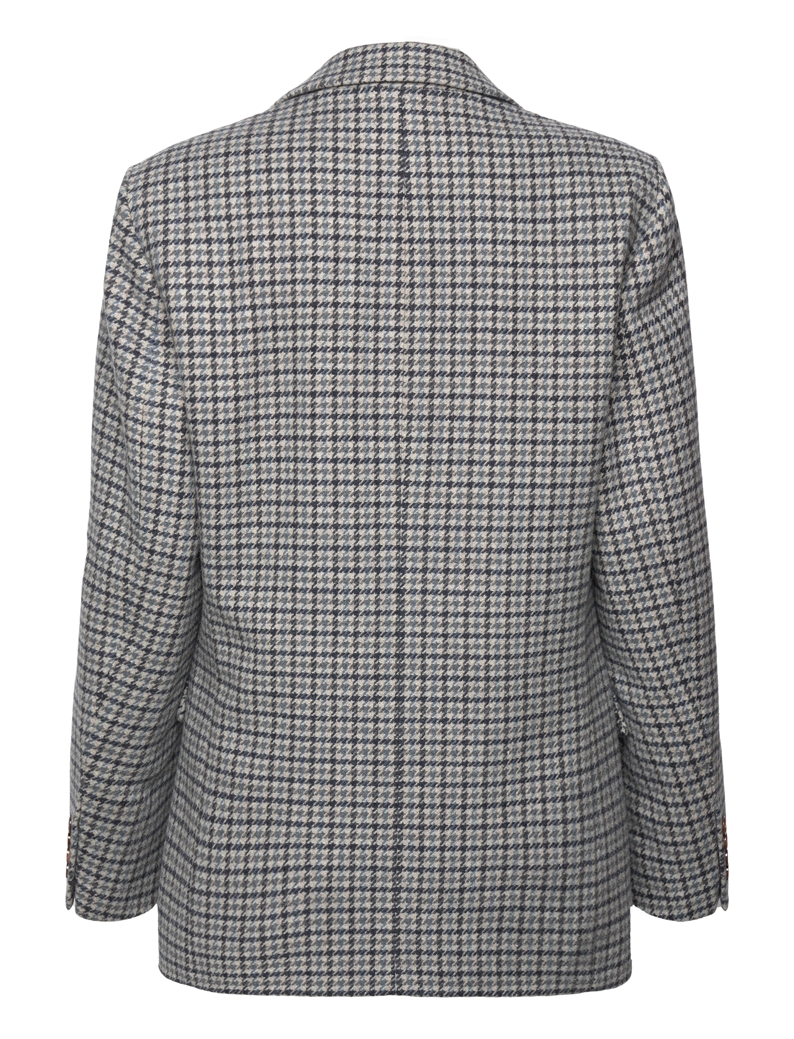 Tommy Hilfiger - OVERSIZED WOOL CHECK SB BLAZER - houndstooth blue grey - 1