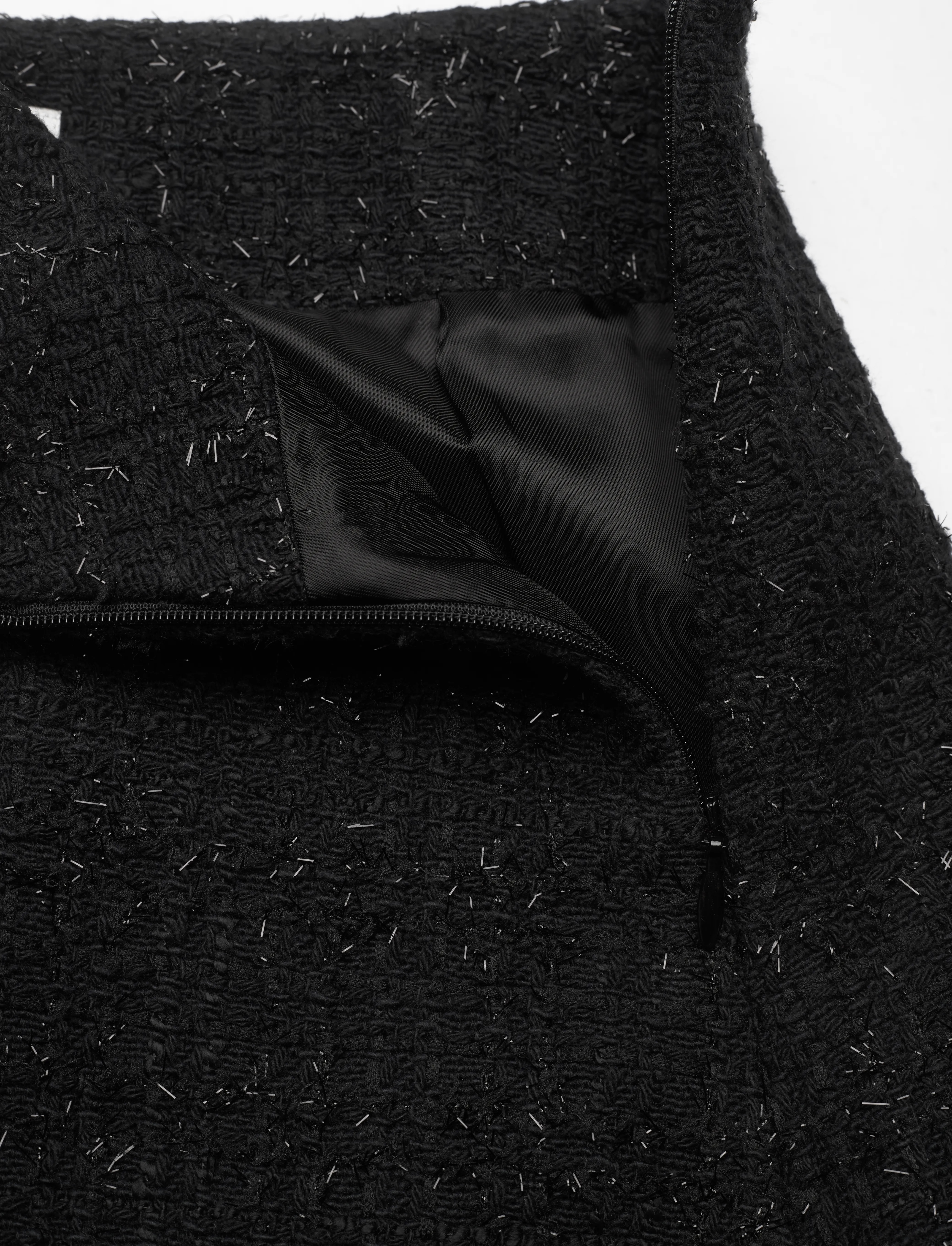 Tommy Hilfiger - TWEED MINI SKIRT - black - 3