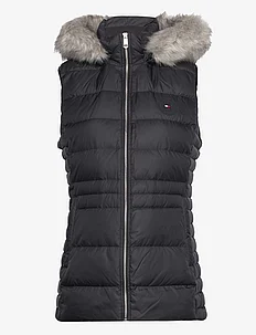 TYRA DOWN VEST WITH FUR, Tommy Hilfiger