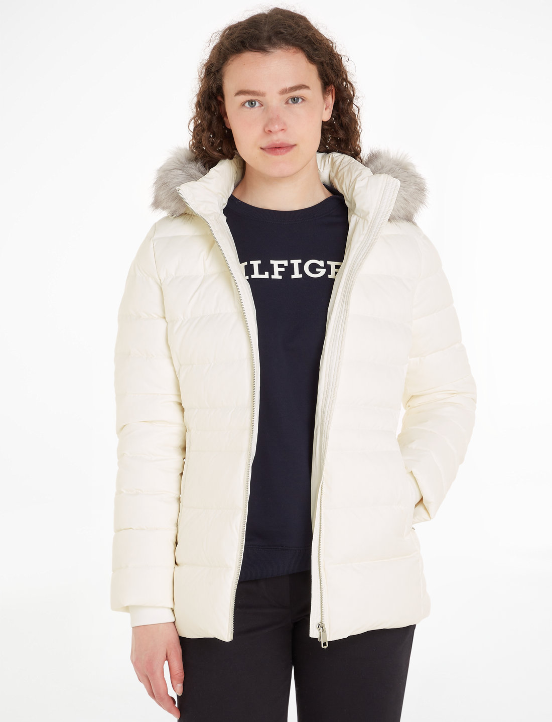 Tommy Hilfiger Tyra Down Jacket With Fur 167.94 . Buy Down padded jackets from Tommy Hilfiger online at Boozt . Fast delivery and easy