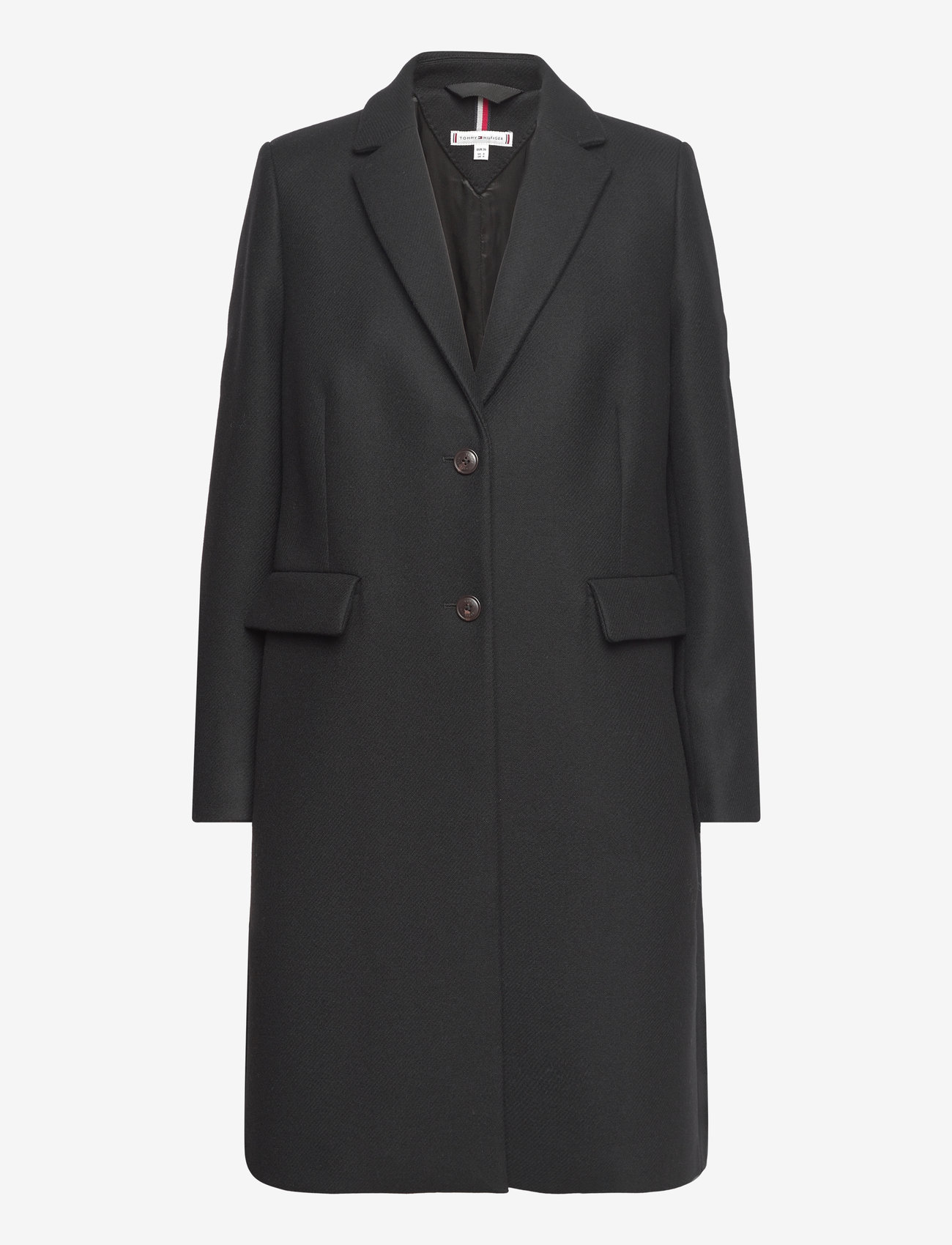 Tommy Hilfiger - WOOL BLEND CLASSIC COAT - black - 0