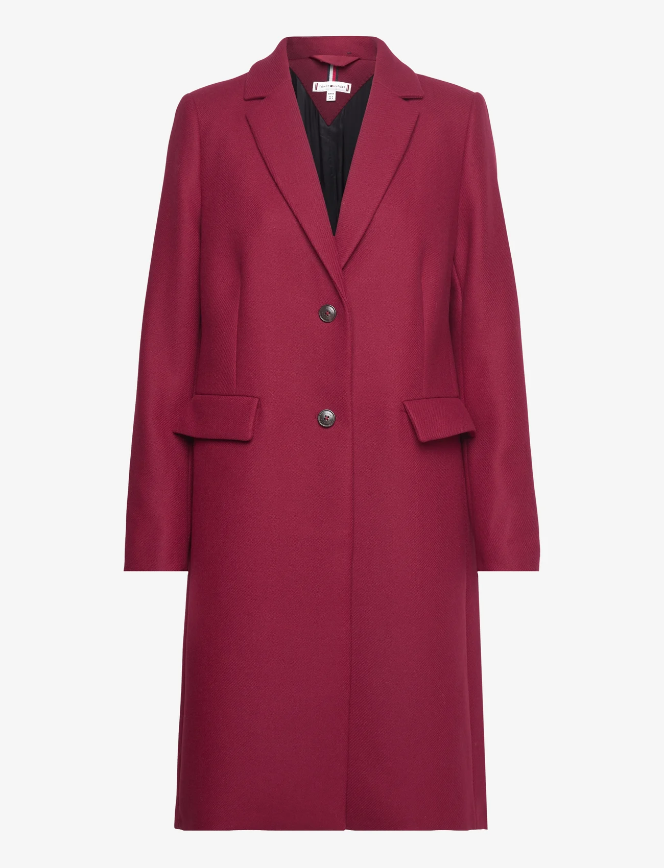 Tommy Hilfiger - WOOL BLEND CLASSIC COAT - winter coats - rouge - 0
