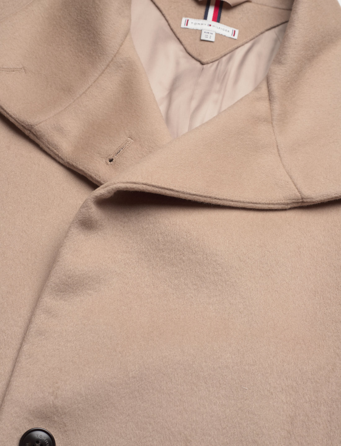 Tommy hilfiger belle funnel 2025 wool coat