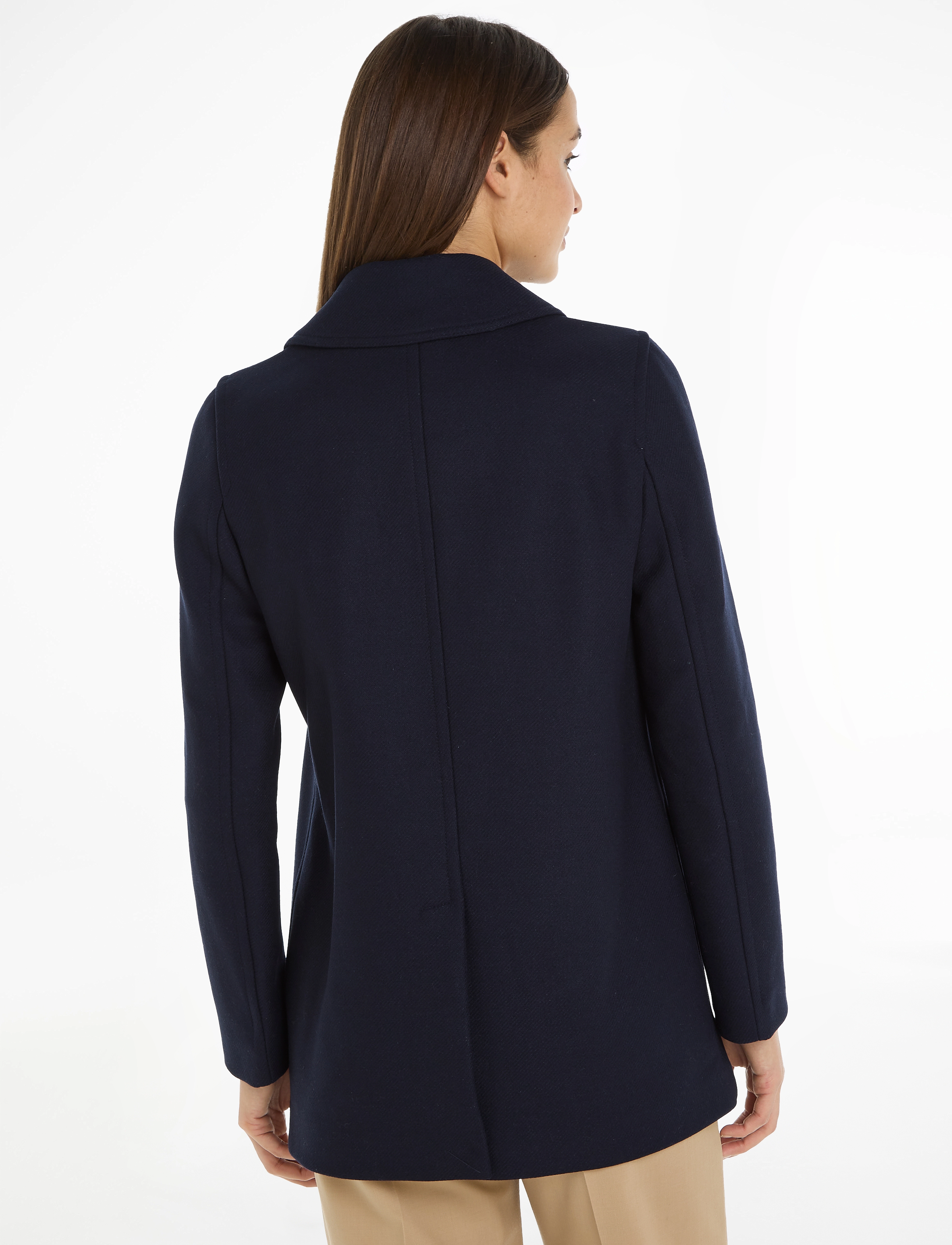 Tommy Hilfiger - WOOL BLEND PREP CLASSIC PEACOAT - desert sky - 3
