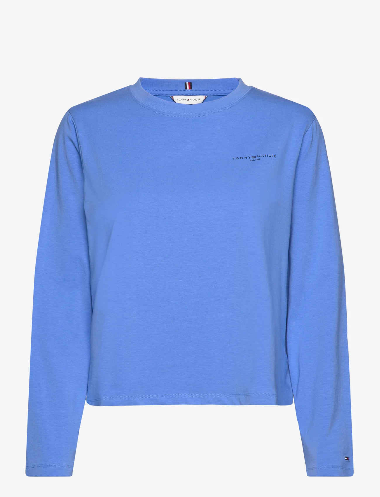 Tommy Hilfiger - 1985 REG MINI CORP LOGO C-NK LS - t-shirts & tops - blue spell - 0