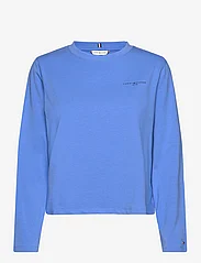 Tommy Hilfiger - 1985 REG MINI CORP LOGO C-NK LS - t-shirts & topper - blue spell - 0