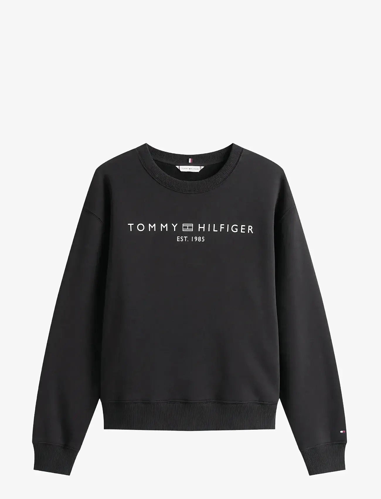Tommy Hilfiger - MDRN REG CORP LOGO C-NK SWTSHRT - alltags-style - black - 1