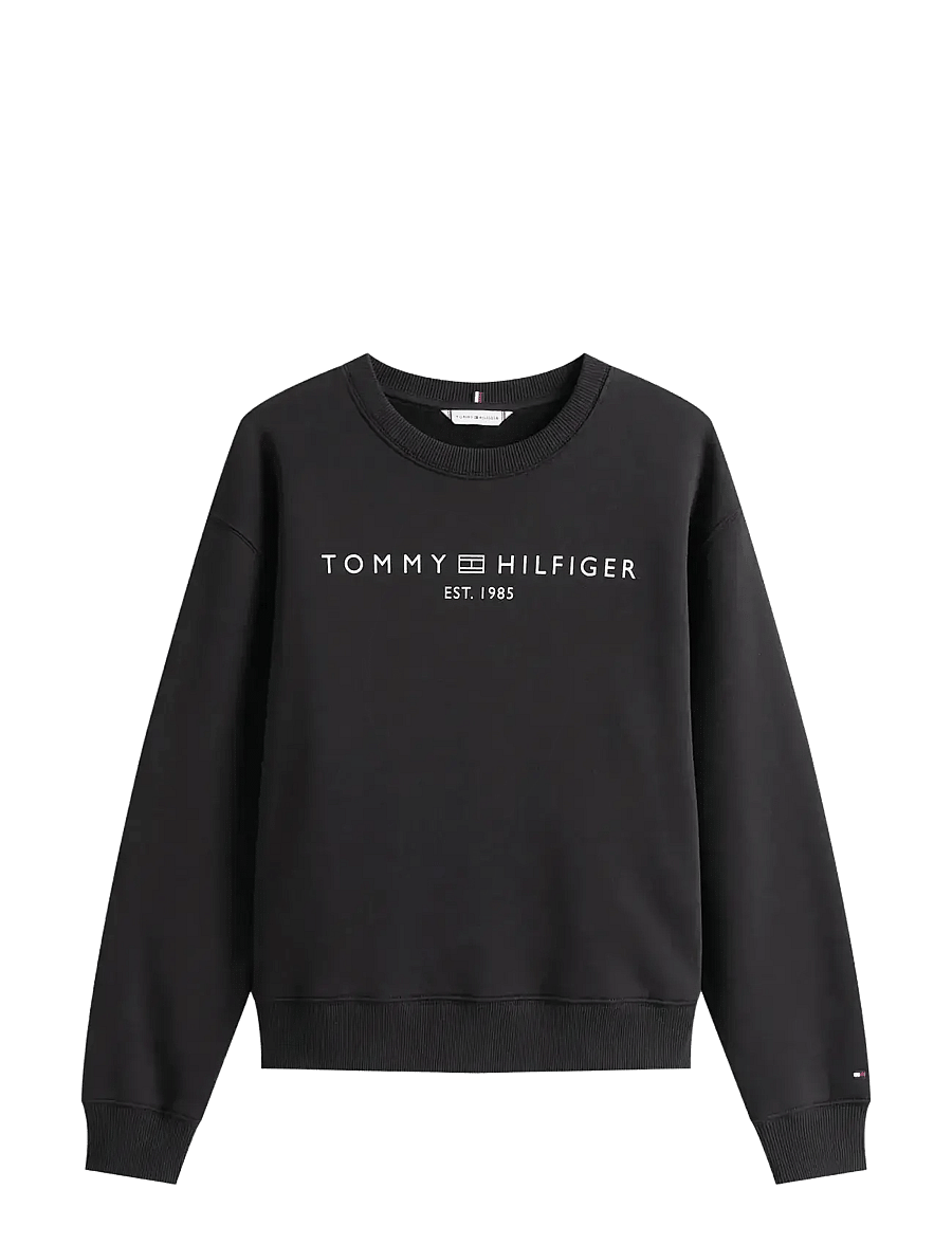 Tommy Hilfiger - MDRN REG CORP LOGO C-NK SWTSHRT - igapäevane stiil - black - 1