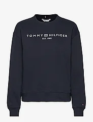 Tommy Hilfiger - MDRN REG CORP LOGO C-NK SWTSHRT - sportiska stila džemperi un džemperi ar kapuci - desert sky - 0