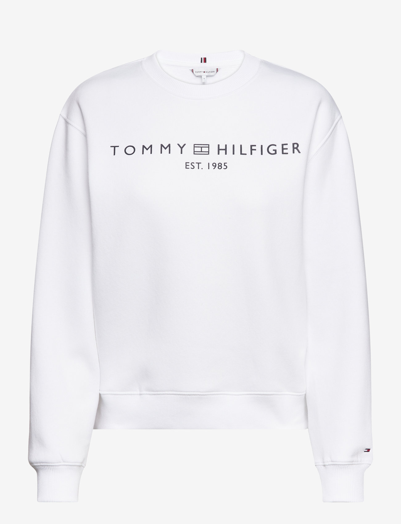 Tommy Hilfiger - MDRN REG CORP LOGO C-NK SWTSHRT - alltags-style - th optic white - 1