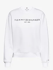 Tommy Hilfiger - MDRN REG CORP LOGO C-NK SWTSHRT - sweatshirts & kapuzenpullover - th optic white - 0