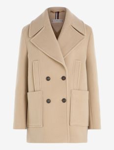 RELAXED WOOL BLEND PEACOAT, Tommy Hilfiger