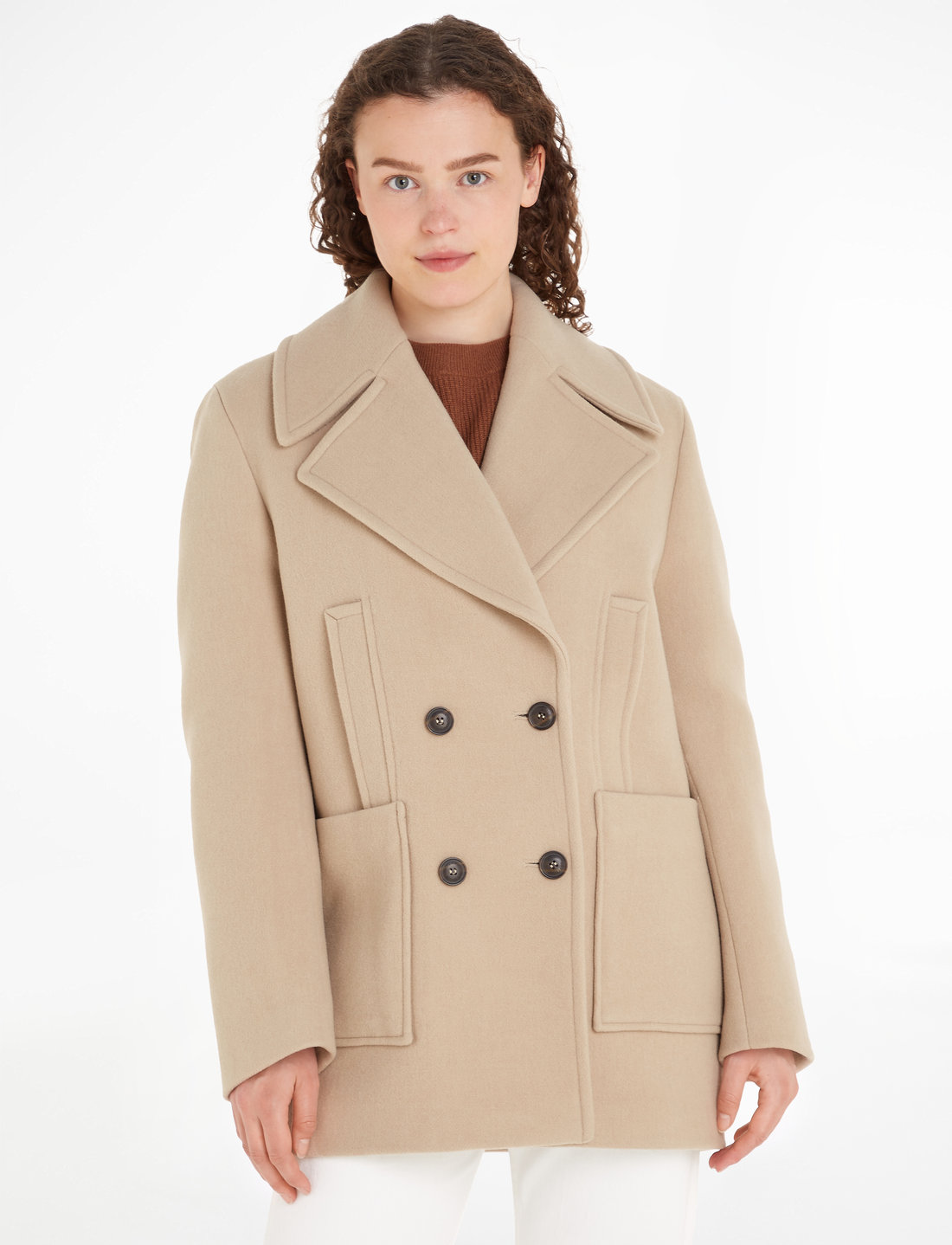 Tommy hilfiger pea coat womens deals
