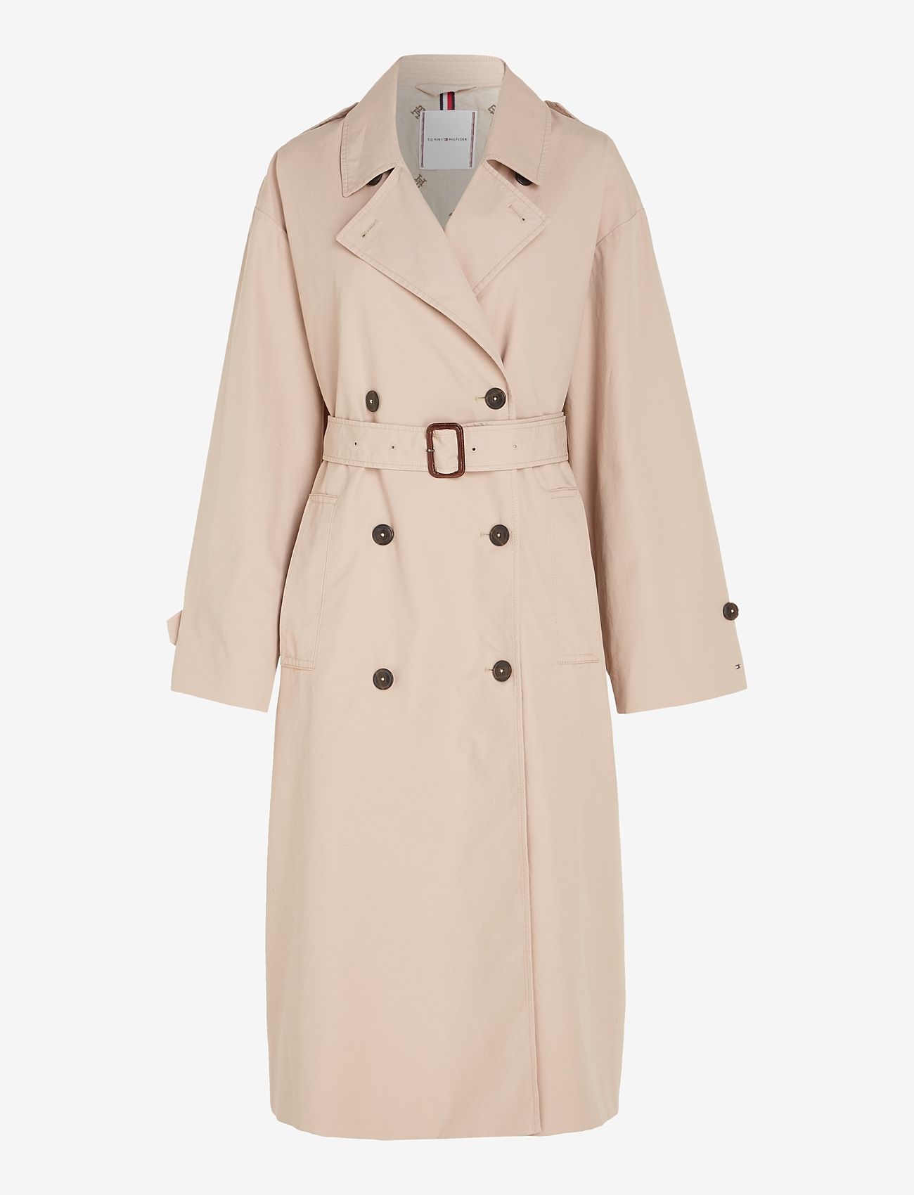 Tommy Hilfiger - COTTON RELAXED TRENCH - trench coats - merino beige - 0