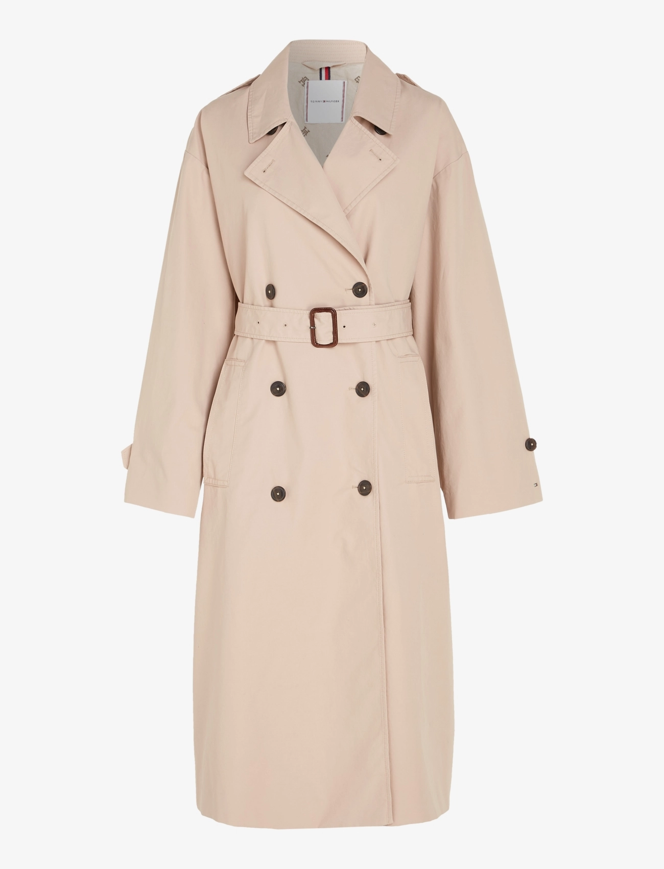Tommy Hilfiger COTTON RELAXED TRENCH - Tommy Hilfiger - MERINO BEIGE / beige