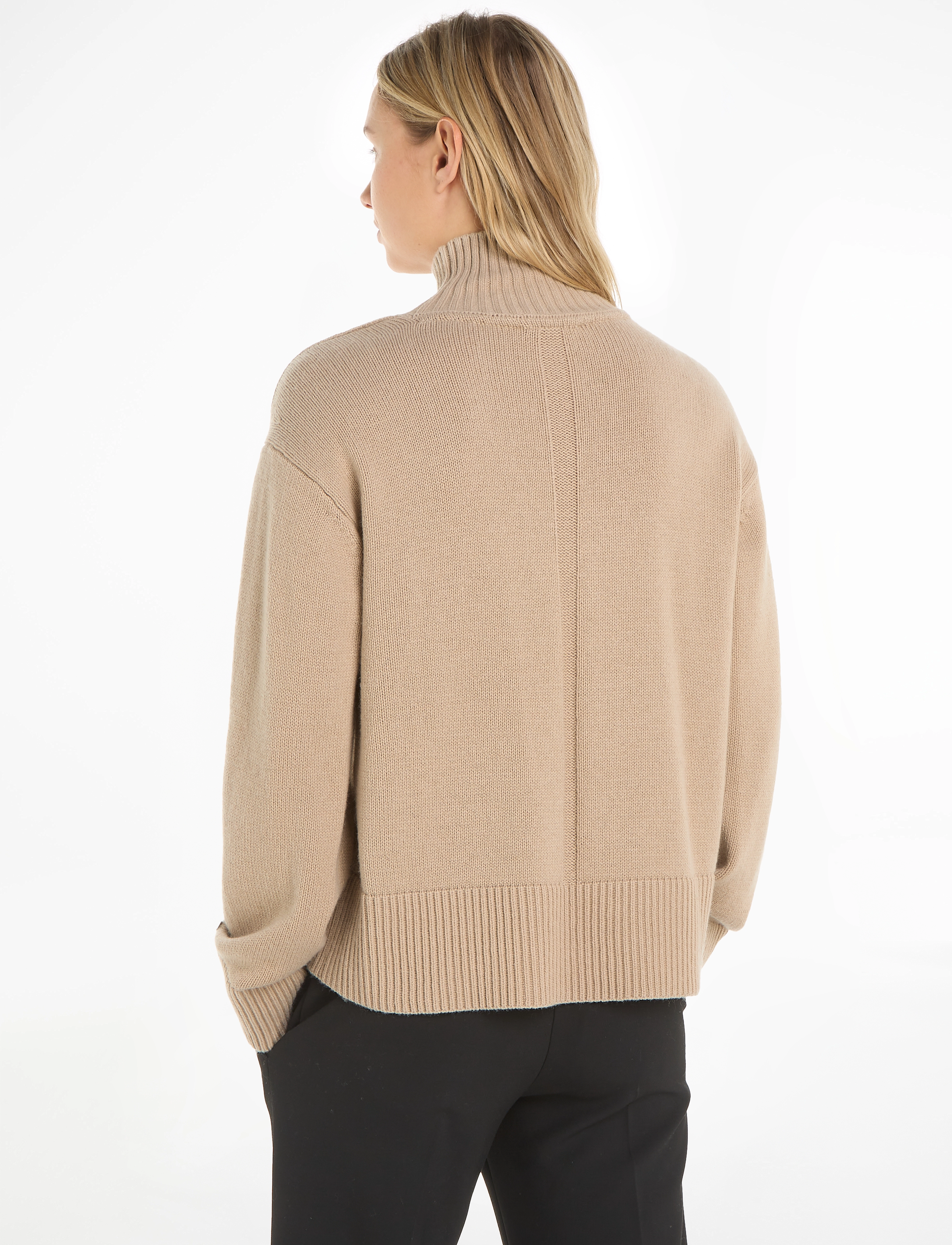 Tommy Hilfiger - WOOL BLEND MOCK-NK SWEATER - merino - 3