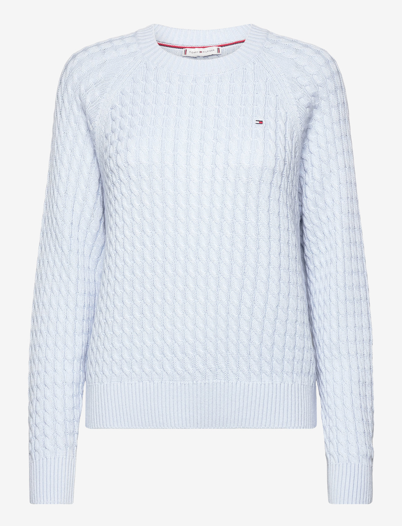 Tommy Hilfiger - CO MINI CABLE C-NECK SWEATER - breezy blue - 0