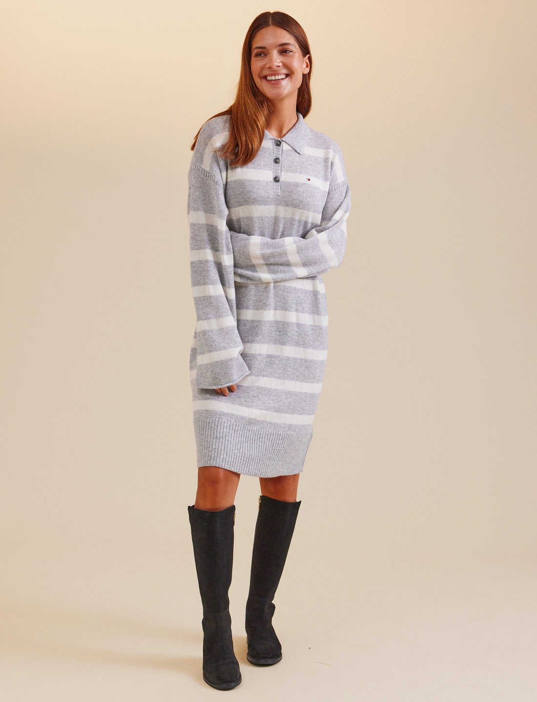 Tommy Hilfiger Soft Wool Polo Dress - Midi dresses