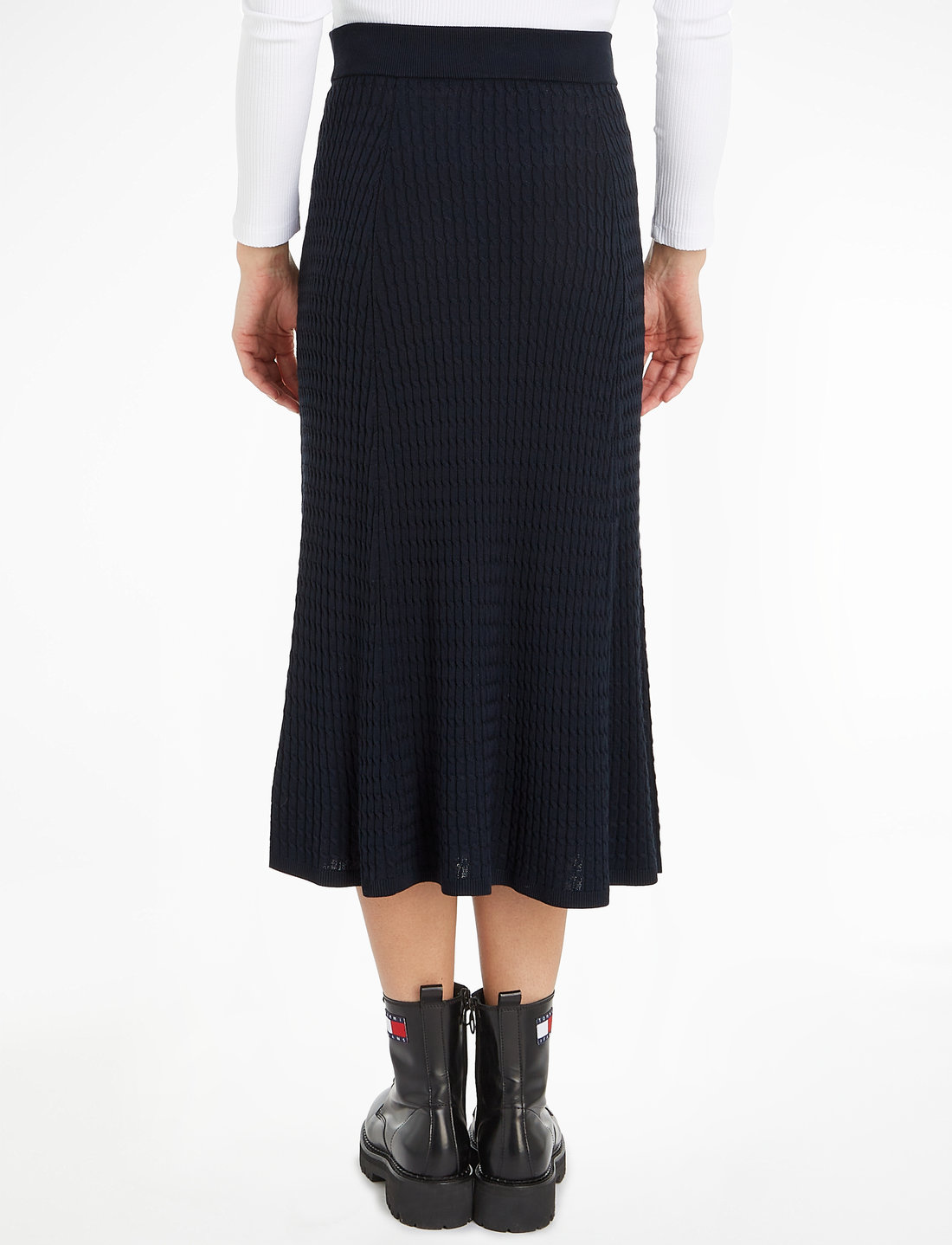 Cable Hilfiger Micro Flared Skirt Tommy - Midi-Röcke