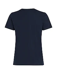 Tommy Hilfiger - REG MONOTYPE EMB C-NK SS - t-shirts - desert sky - 4