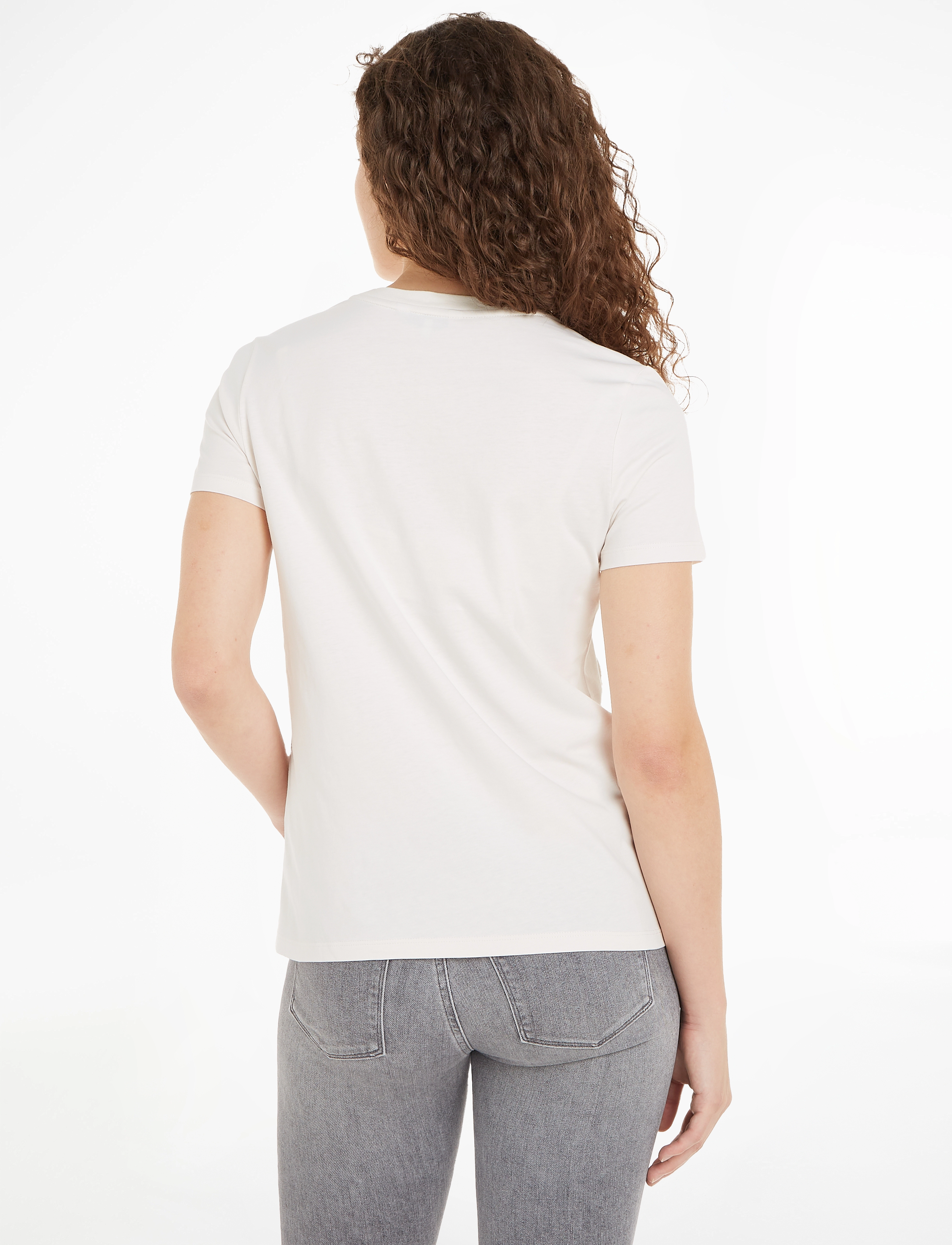 Tommy Hilfiger - REG MONOTYPE EMB C-NK SS - weathered white - 2