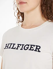 Tommy Hilfiger - REG MONOTYPE EMB C-NK SS - t-shirts - weathered white - 3