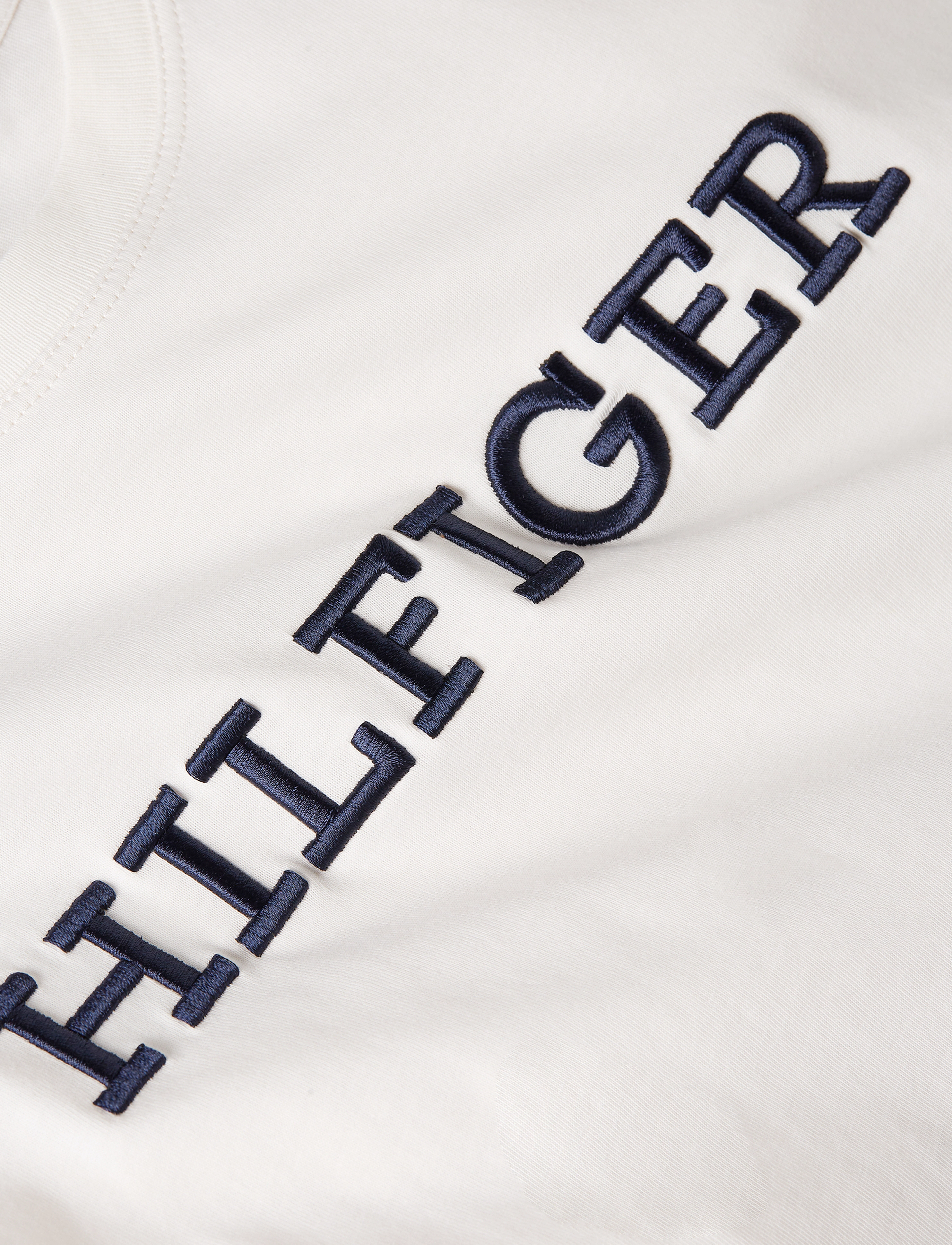 Tommy Hilfiger - REG MONOTYPE EMB C-NK SS - weathered white - 5