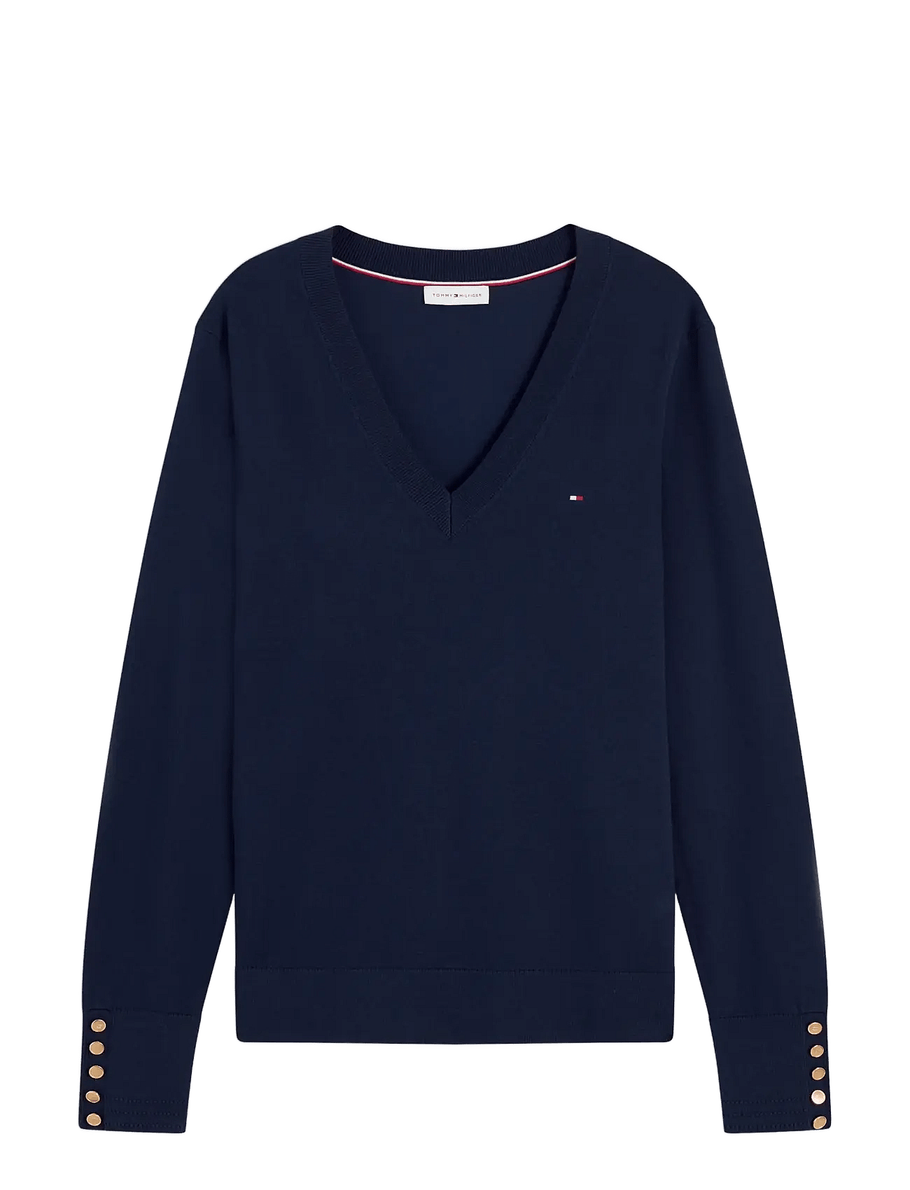 Tommy Hilfiger | Co Jersey Fine Gg V-Nk Ls Swt | L