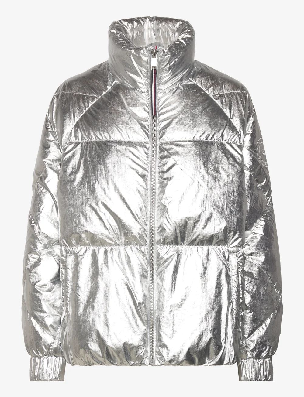 Silver tommy on sale hilfiger puffer jacket