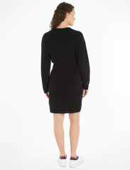 Tommy Hilfiger - SMD WOOL CASH WAISTED DRESS - strikkede kjoler - black - 2