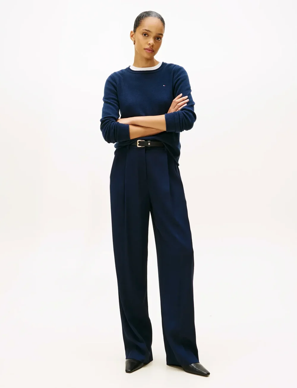 Tommy Hilfiger - SOFT WOOL C-NK SWEATER - stickade tröjor - dark night navy - 2